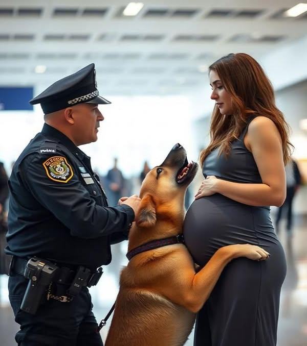 Câinele s-a înfuriat de-a dreptul când a văzut femeia însărcinată. Dar când s-a aflat motivul — până și poliția a rămas șocată.