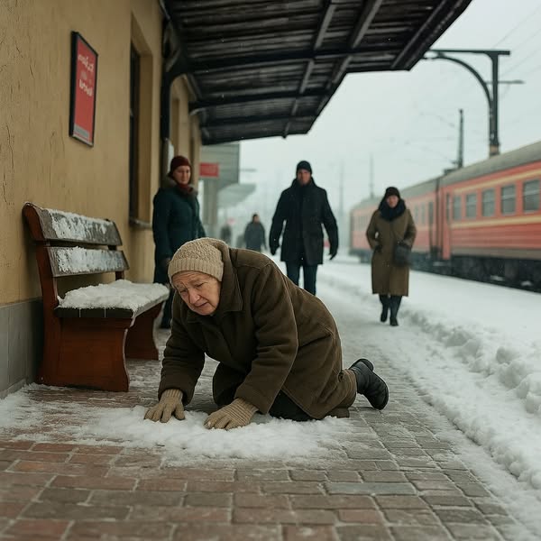 Fiica și-a adus mama la oraș — dar chiar pe peron… mama a dispărut brusc sub o bancă! Nimeni nici măcar nu-și putea imagina ce le aștepta acolo!