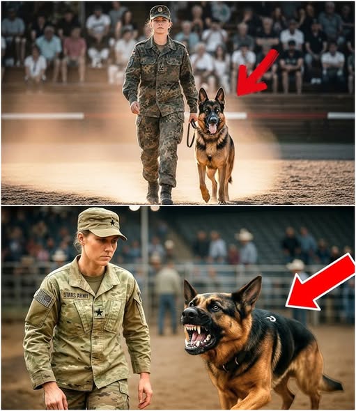 „Wyśmiali weterankę na wystawie psów — ale jej owczarek niemiecki wprawił wszystkich w osłupienie!