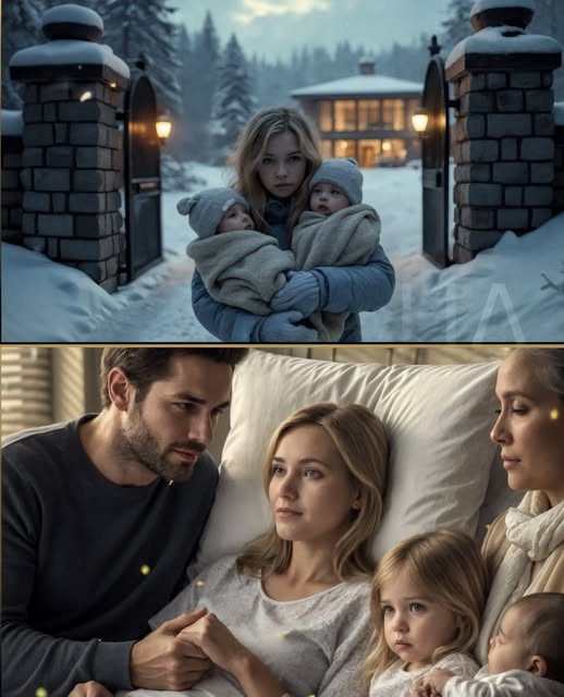 O fetiță apără doi bebeluși în zăpadă — Un miliardar deschide ușa și găsește un sentiment uitat