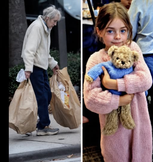 Sunt mamă singură și am o fetiță, pe Lili, are 9 ani. Ne întorceam de la supermarket când am văzut o bătrânică micuță și slabă care abia târa două pungi grele de hârtie.
