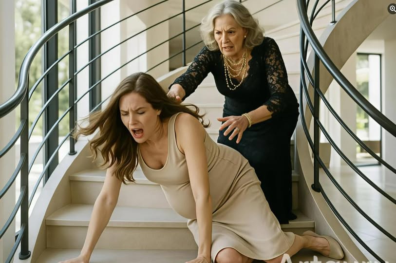 Soția mea m-a împins pe scări când eram însărcinată… dar ce s-a întâmplat după i-a șocat pe toți… Umbra de pe treptele de marmură…