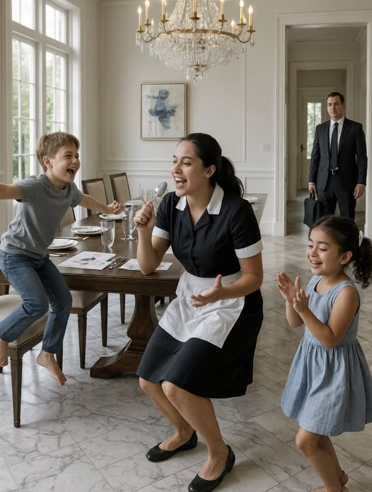 „Der Millionär kam früher nach Hause – und das, was er sah, wie das Hausmädchen mit seinen Kindern umging, brachte ihn zum Weinen…“