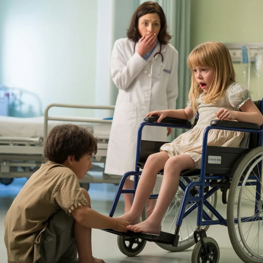 Fiica unui chirurg, ea nu a mers niciodată în viața ei… până când un băiat fără adăpost a spus: „Lăsați-mă să încerc.”