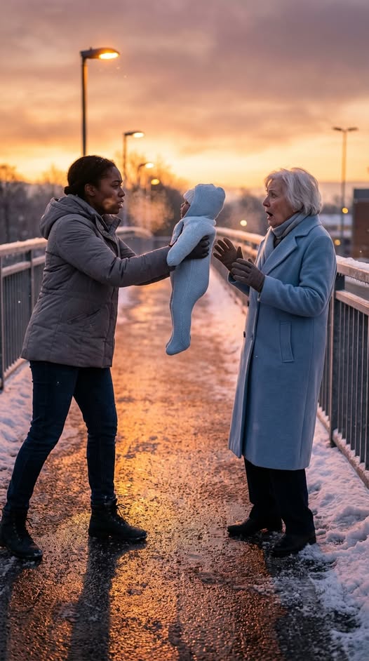 Während die Menge wie erstarrt vor Angst dastand, trat eine junge Mutter nach vorne und sagte leise: „Ich werde ihn retten.“