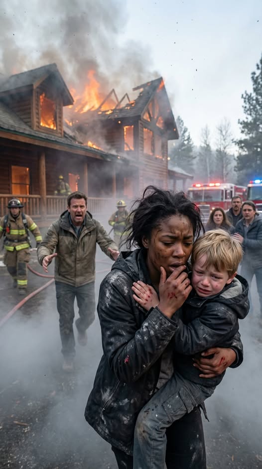 Als die Hütte auf dem Feriengelände wie eine Fackel aufflammte, brüllte der Milliardär:„Niemand geht da rein!“