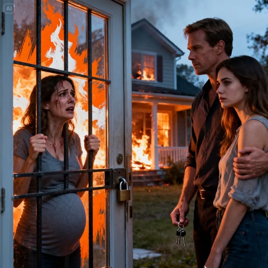 „Mein Mann hat mich, seine schwangere Frau, in einem brennenden Haus eingesperrt, um seiner Geliebten zu gefallen – und dann passierte etwas, womit niemand gerechnet hat…“