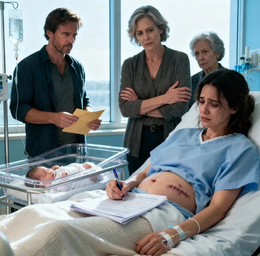 Kaum hatte ich nach der Geburt aufgehört zu zittern, kam mein Mann ins Zimmer – nicht allein, sondern mit einer anderen Frau, die sich an seinen Arm klammerte, als würde sie genau dort hingehören.