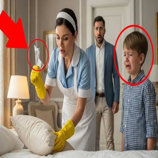 Der Junge schrie im Schlaf… bis die Nanny unter sein Kissen schaute und die Wahrheit sah.