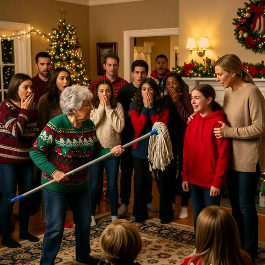 Am Heiligabend drückte meine Mutter meiner Tochter vor zwanzig Gästen einen dreckigen Putzlappen in die Hand – was danach passierte, veränderte alles