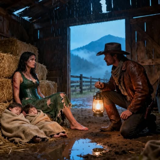 Ein einsamer Rancher hörte ein Geräusch im Schuppen. Als er nachsah, fand er dort eine junge Frau mit zwei Neugeborenen.