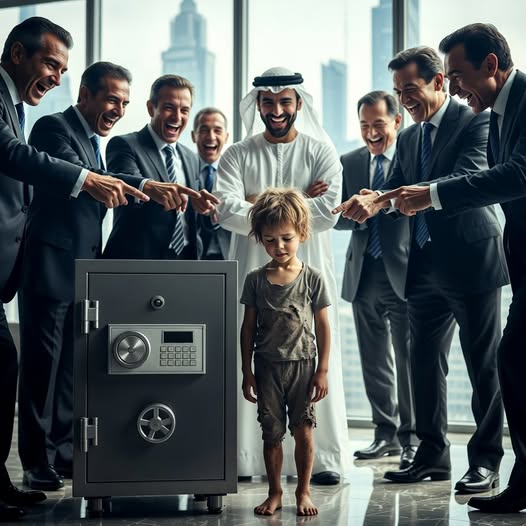 „öffnet den safe, und 100 millionen dollar gehören euch!“, scherzte der milliardär. aber das arme mädchen brachte alle zum staunen…