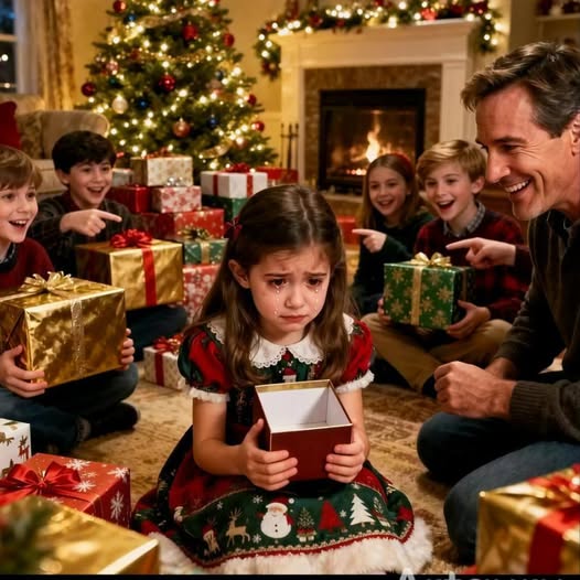 Meine siebenjährige Tochter öffnete ihr Weihnachtsgeschenk und fand eine leere Schachtel darin.