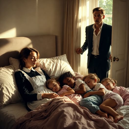 Ein Millionär hat in zwei Wochen 37 Nannys gefeuert – bis eine Haushälterin das geschafft hat, was die anderen nicht konnten, für seine sechs Töchter.