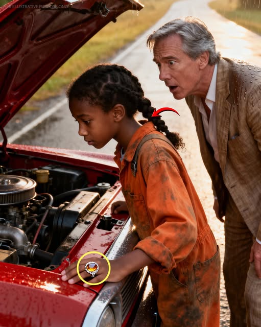 Ein kleines schwarzes Mädchen hilft einem Millionär, seinen kaputten Mustang zu reparieren – aber als er den Ring an ihrem Finger sieht, bricht er in Tränen aus, und sein Leben verändert sich für immer!