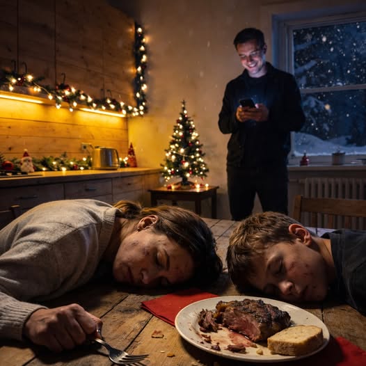 Tego wieczoru mąż przygotował kolację i kilka sekund po tym, jak zjedliśmy z synem, oboje padliśmy.