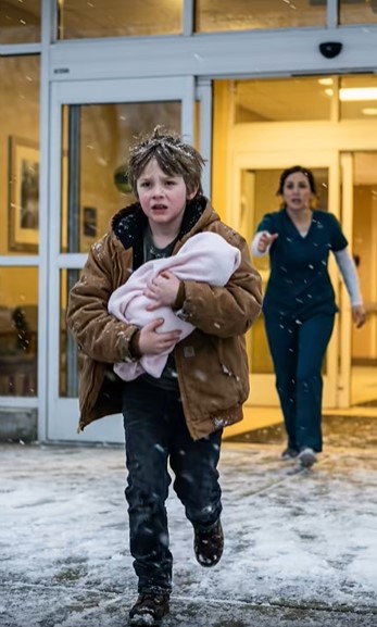 «Barfußjunge in der Notaufnahme»