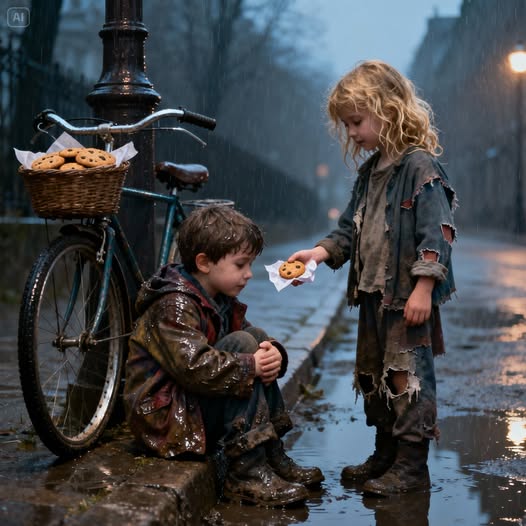 Wszyscy ignorowali zmarzniętego chłopca — aż pewna biedna dziewczynka się zatrzymała.