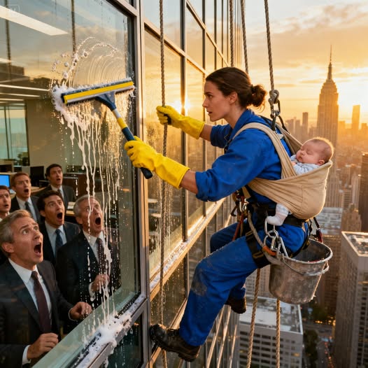 MILLIONÄR HAT DIE REICHEN FRAUEN SATT … UND FINDET DIE LIEBE BEI EINER ALLEINERZIEHENDEN FENSTERPUTZERIN“