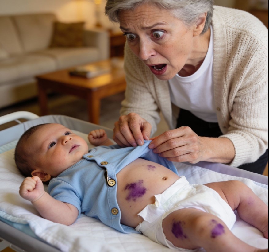 Mój wnuczek płakał tak, jakby coś sprawiało mu potworny ból. Myślałam, że po prostu marudzi, dopóki nie podniosłam mu pajacyka. Od razu zawiozłam go do szpitala… i wtedy prawda zaczęła wychodzić na jaw.