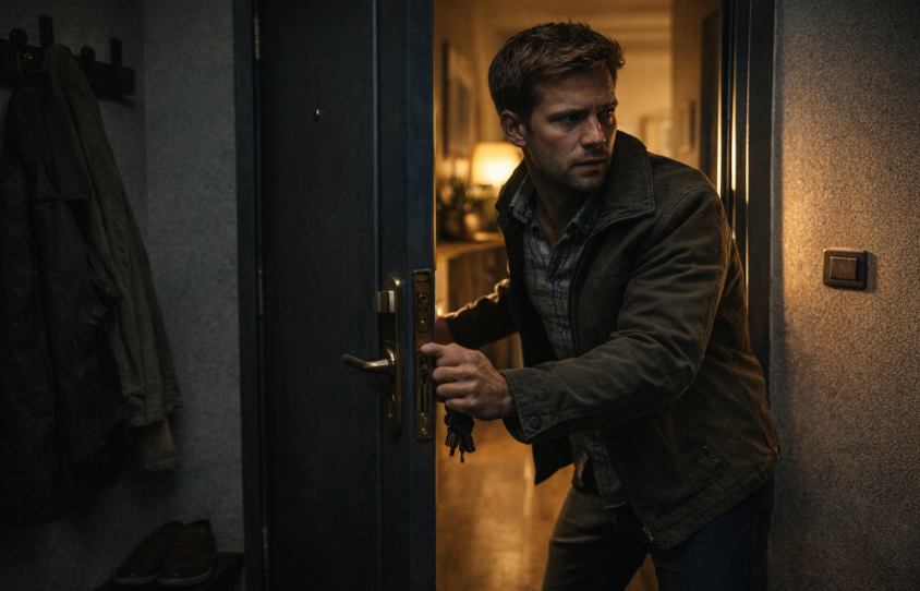 Zrozumiał, że coś jest nie tak, kiedy drzwi mieszkania były otwarte, choć był pewien, że je zamknął.