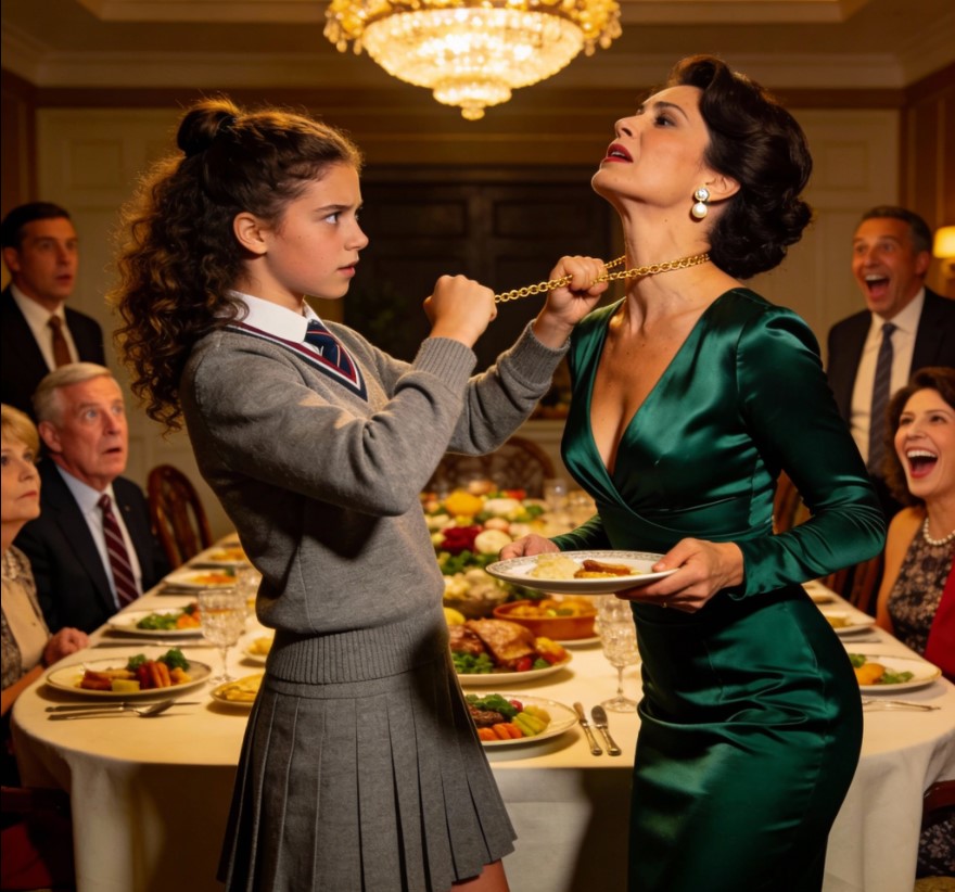 „Ojej, zepsuło się!” — zaśmiała się moja siostrzenica, szarpiąc naszyjnik z mojej szyi prosto podczas rodzinnej kolacji