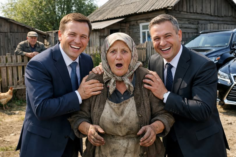 Biedna starsza kobieta karmiła głodnych bliźniaków — po 20 latach podjechały do niej dwa „Lexuse”