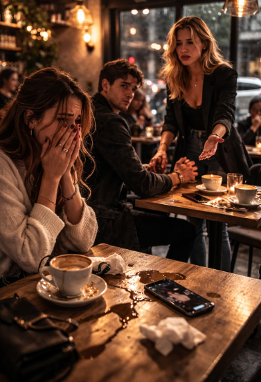 Am aflat că fostul meu acum se întâlnește cu cea mai bună prietenă a mea când au intrat în cafeneaua unde stăteam.