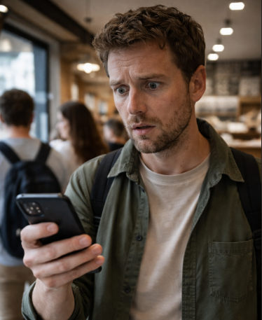 Otworzył aplikację bankową, stojąc w kolejce po kawę — i zrozumiał, że pieniędzy już nie ma.