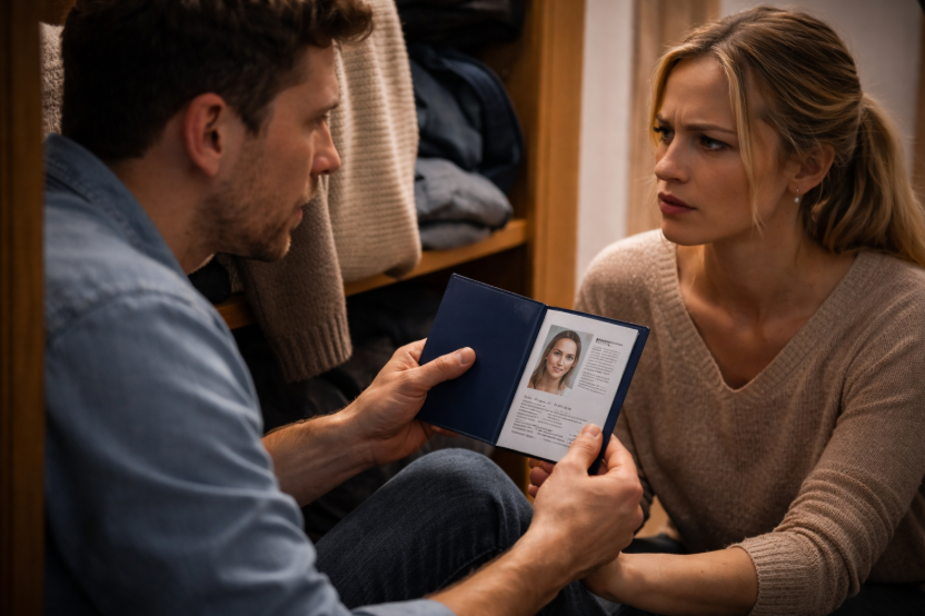 „Am găsit în dulap un pașaport străin — cu fotografia soției mele”