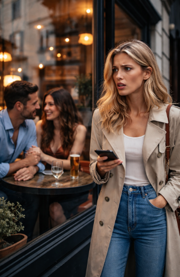 „L-a văzut din întâmplare — și lumea s-a redus la geamul cafenelei”