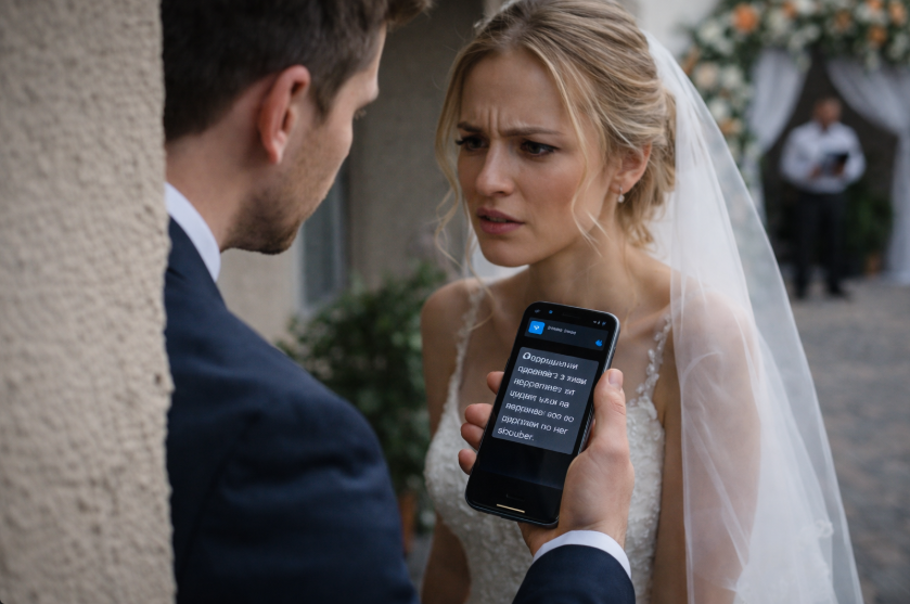 „Am primit un mesaj despre trădare cu un minut înainte de propria mea nuntă”