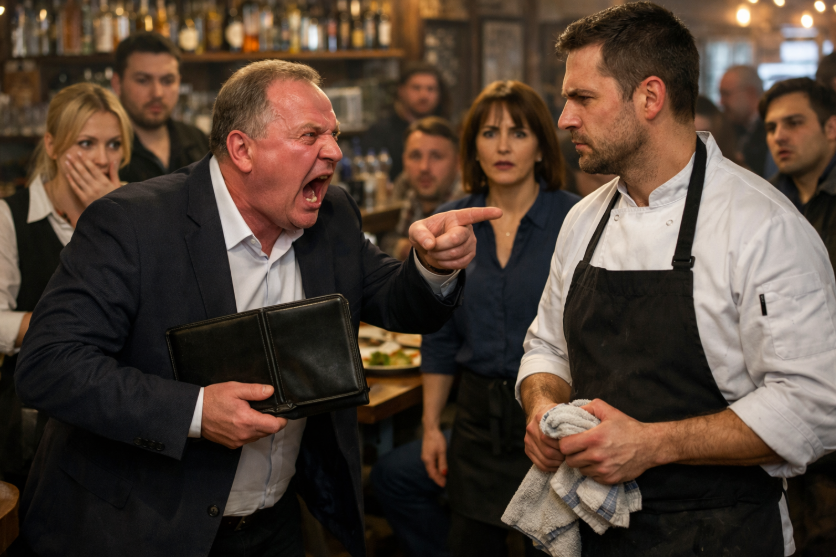 Patronul restaurantului și-a umilit public bucătarul din cauza banilor dispăruți — dar adevărul a lovit exact acolo unde îi era frică să privească