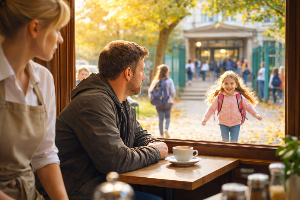 El stătea în fiecare zi în aceeași cafenea — până când chelnerița a înțeles la cine se uită