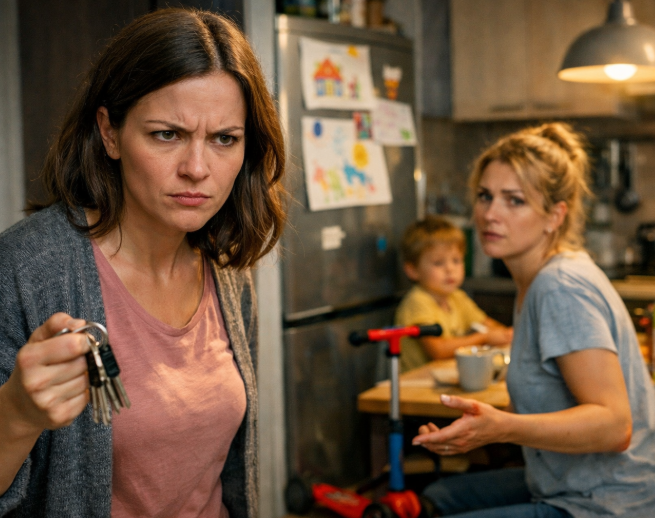 Am lăsat-o la mine pentru o săptămână, iar în plus am ajuns chiar eu