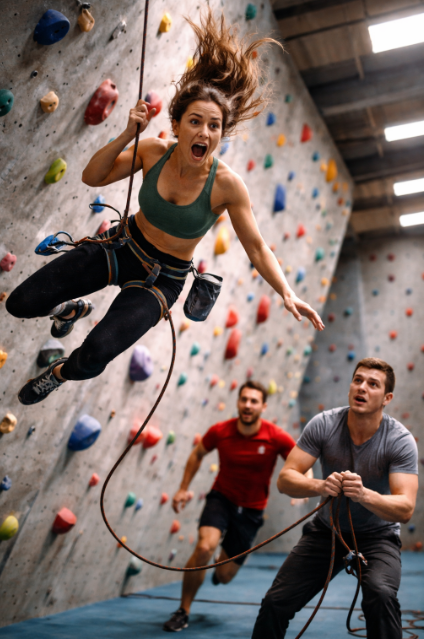 „Când a dat drumul la coardă, o secundă nici nu mi-am dat seama că cad singură”