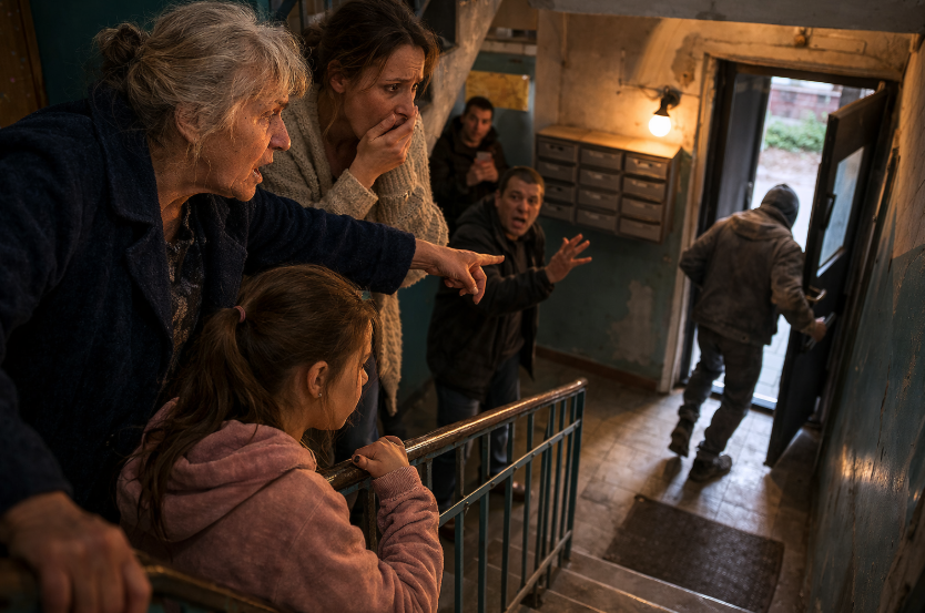 Ea a chemat din nou poliția — iar peste o zi tot blocul a înțeles pe cine era cât pe ce să alunge cu mâinile lor