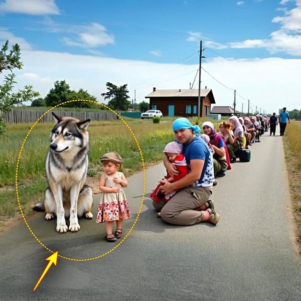 Das ganze Dorf kniete vor dem Wolf nieder – das Raubtier hatte etwas so Schreckliches getan, dass alle verstummten…