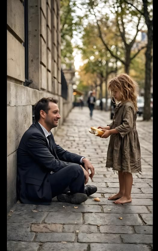 Plângi pentru că ți-e foame și ție?” a întrebat fetița, cerând ajutor unui milionar…