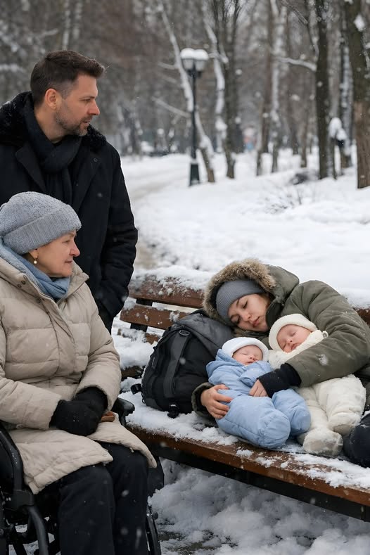 Миллионер вышел прогуляться с мамой в парк — и буквально остолбенел, увидев на скамейке свою бывшую жену