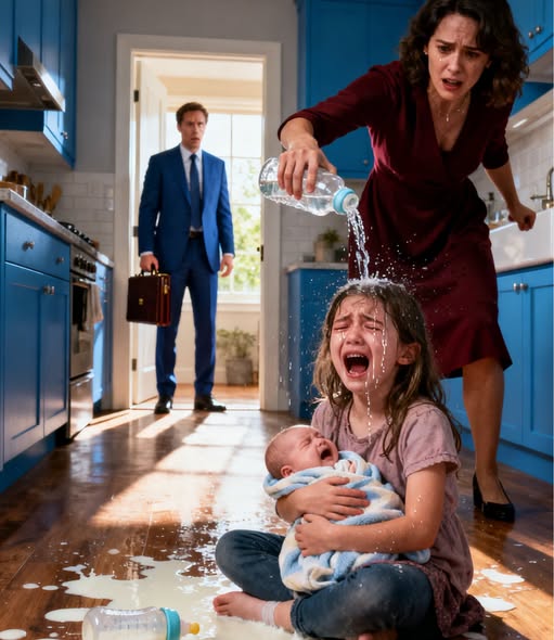 Ihre Tochter zitterte und flehte:„Bitte… tut uns nicht mehr weh…“