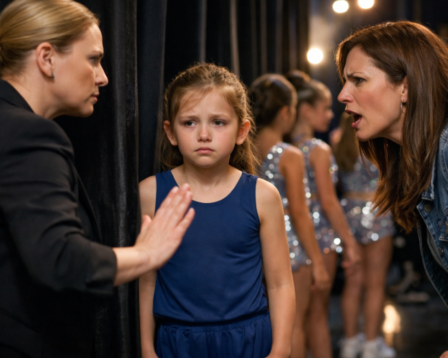 Chiar înainte de scenă, pe fiica mea pur și simplu au dat-o la o parte