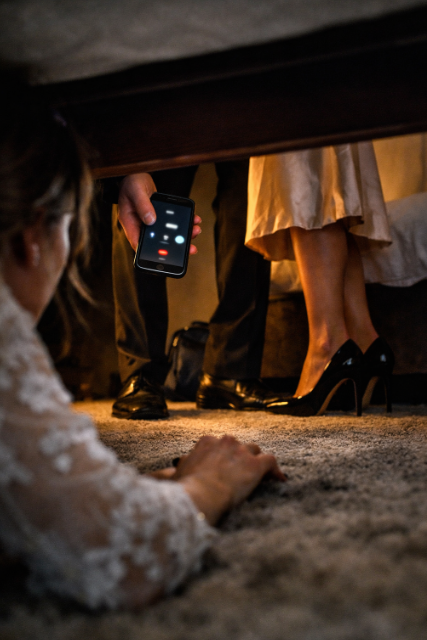 În noaptea nunții m-am ascuns sub pat ca să-i fac o farsă soțului meu, dar în cameră a intrat altcineva și a pus telefonul pe difuzor. Ce am auzit după aceea mi-a înghețat sângele…