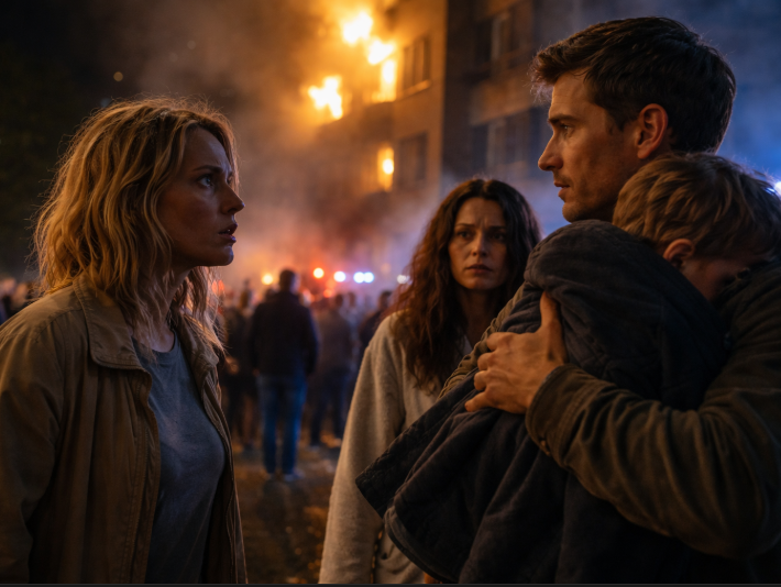 El a ieșit fugind din incendiu, dar nu spre mine