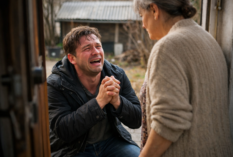 Mama a plecat de acasă fără lacrimi, dar după trei zile fiul plângea deja la ușa ei