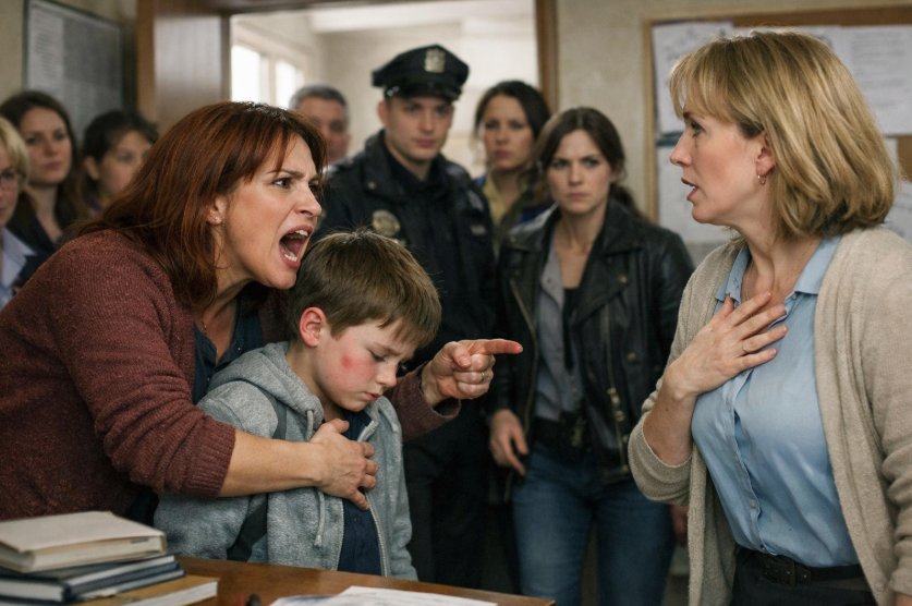 Nauczycielkę oskarżono o pobicie ucznia — ale policja ujawniła tego, kogo nikt nie odważył się podejrzewać