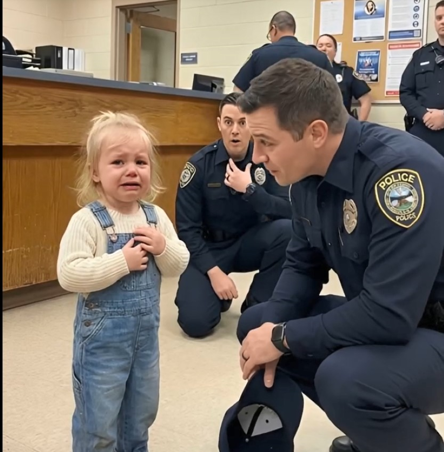 Do komisariatu wszedł mały dziewczynka z twardym postanowieniem, żeby przyznać się do okropnego czynu.