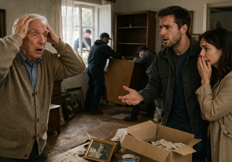 Cât timp tatăl stătea după operație, fiul a scos din casă tot ce amintea de mamă