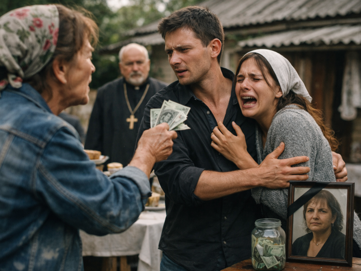 Ea s-a întors de la muncă din străinătate și a văzut o strângere de bani… pentru propria ei înmormântare