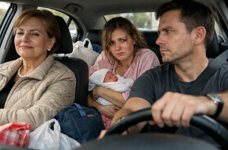 Îmi țineam copilul în brațe, iar soțul meu nu se uita la mine